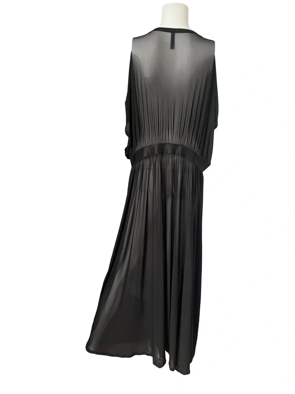 Torrid Sheer Black Cover Up Long Cardigan Goth Witchy Neutral Womens Plus Size 2